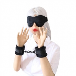 Black Handcuffs Masks Set