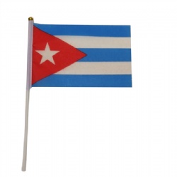 Cuba Hand Flags