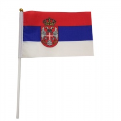 Serbia Hand Flags