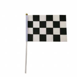 Checkered (Black & White) Car Flag