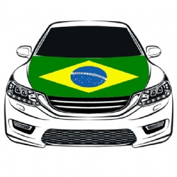 Car Hood Cover Flags -Brazil