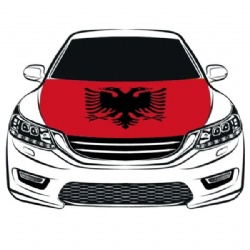 Car Hood Cover Flags- Albania