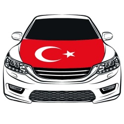 Car Hood Cover Flags -Turkey