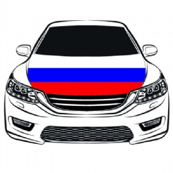 Car Hood Cover Flags -Russia