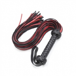 PU Leather Whips-Red Black